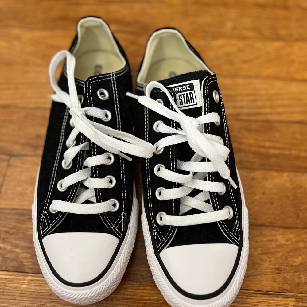 Black Converse sneakers
